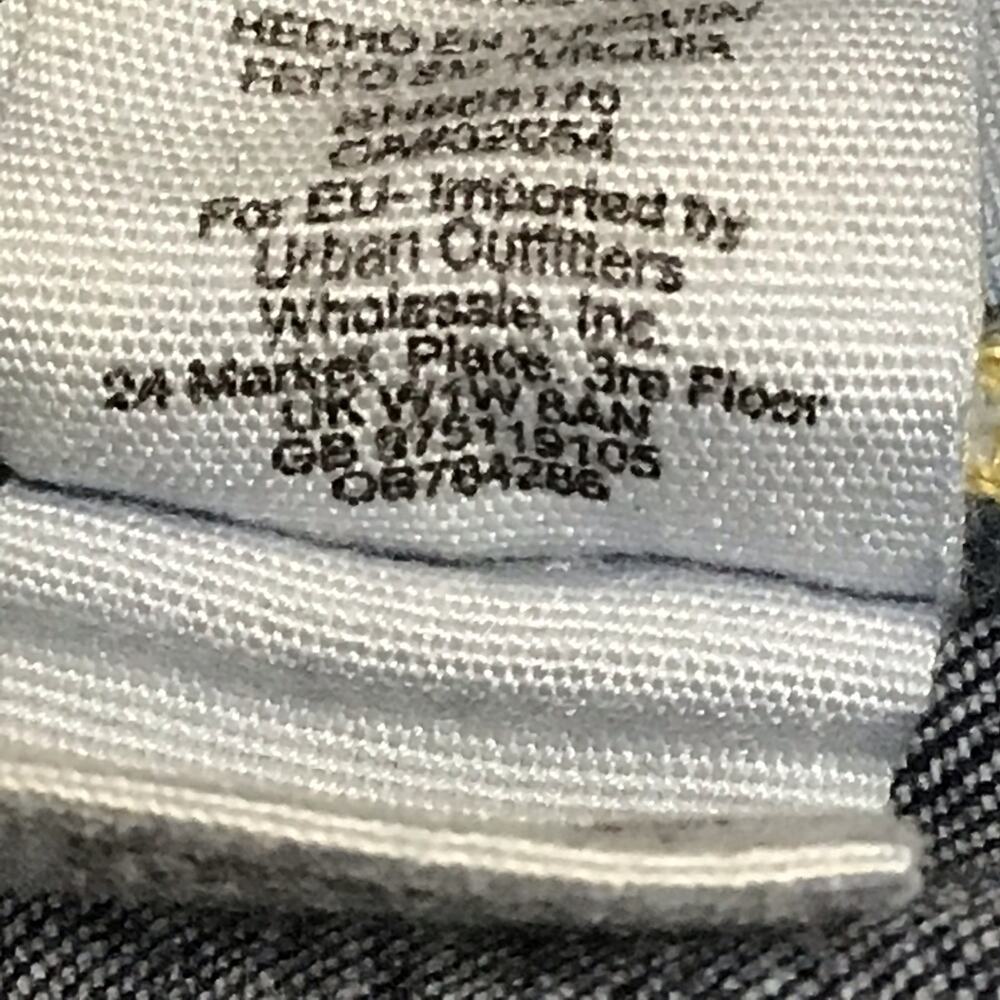 FREE PEOPLE Jeans Busted Knee Stretch Dark Blue Wash Skinny Ankle Crop sz 31 - Picture 8 of 11